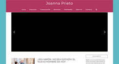 Desktop Screenshot of joannaprieto.com