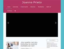 Tablet Screenshot of joannaprieto.com